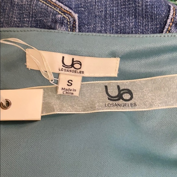 Teal with elastic waist Dress - Picture 4 of 9